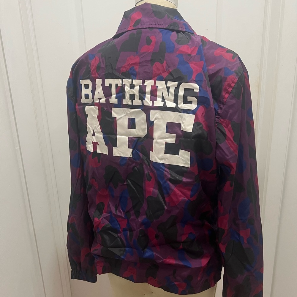 Bathing Ape Jacket- Purple Combo - image 1